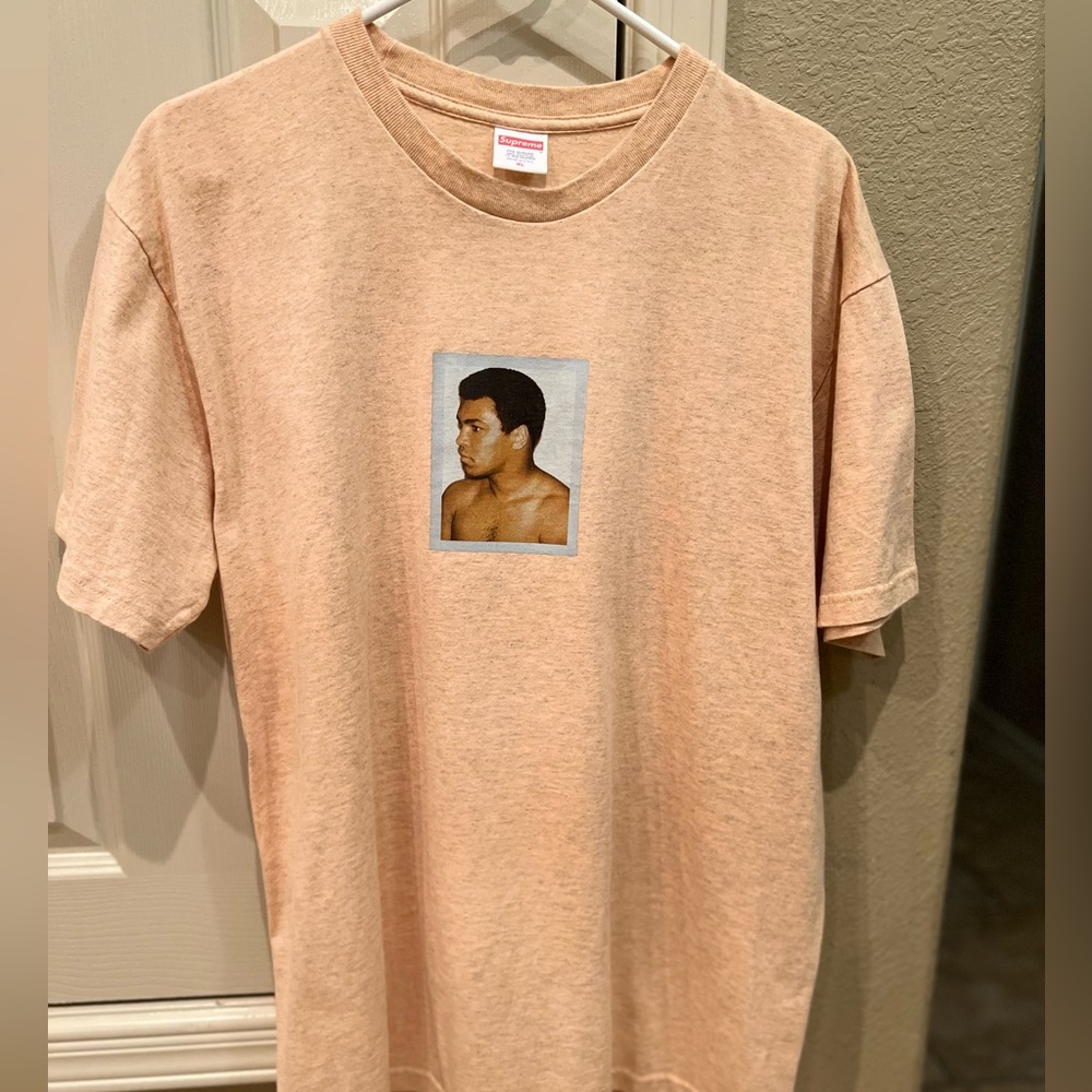 Muhammad Ali Authentic Supreme Orange (XL) Warhol Tee